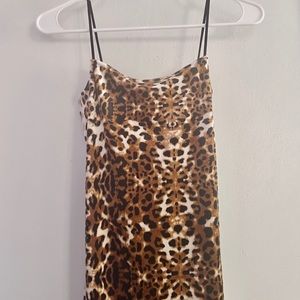 cheetah print short dress